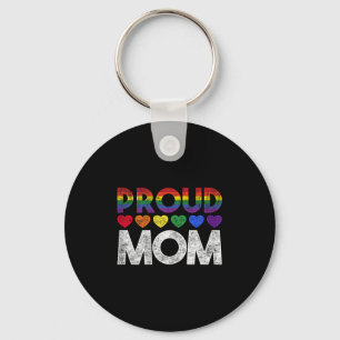 Proud Mom Lgbt  Keychain