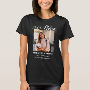 Proud Mom of 2025 Graduate Personalized Photo T-Shirt