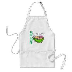 Proud Mom Of 2 Peas In A Pod VERSION 3 Standard Apron