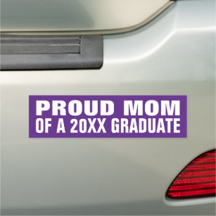 Proud mom of a 2024 graduate graduation party car magnet