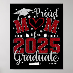 Proud Mom Of A 2025 Graduate Cl Senior Graduation  Poster