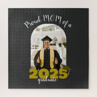 Proud mom of a 2025 graduate Custom Photo Jigsaw Puzzle