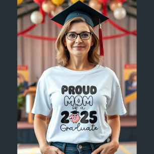 proud mom of a 2025 graduate doughnut graduation Tri-Blend shirt
