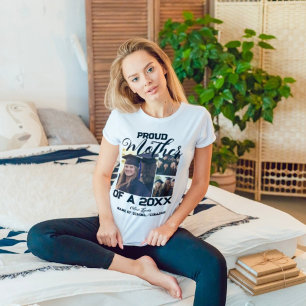 Proud Mom of a 2026 Graduate 3-Photo Collage T-Shirt