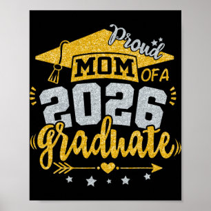 Proud Mom Of A 2026 Graduate Grad Senior Graduatio Poster