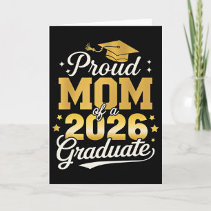 Proud Mom Of A 2026 Graduate Senior Family Graduat Card