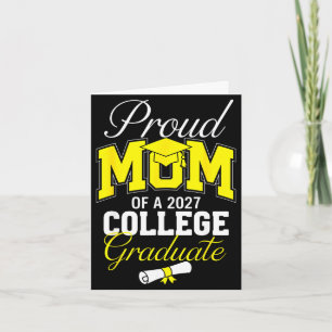 Proud mom of a 2027 graduate funny senior card