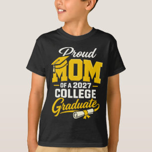 Proud Mom Of A 2027 Graduate Senior Graduation T-Shirt