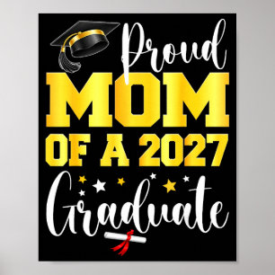 Proud mom of a 2027 graduate senior last day of poster