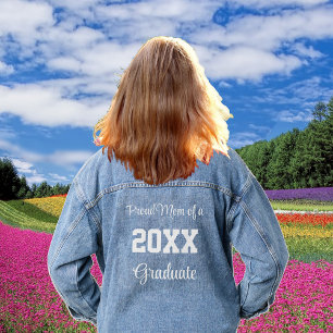 Proud Mom of a 20XX Graduate Denim Jacket
