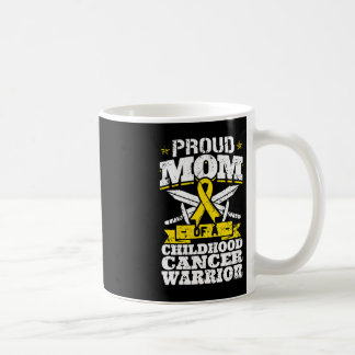 Proud Mom Of A Childhood Cancer Warrior Awareness  Coffee Mug