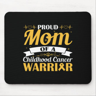 Proud Mom Of A Childhood Cancer Warrior Awareness  Mouse Pad