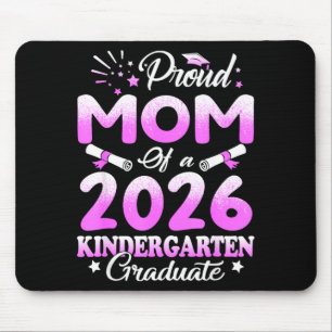 Proud mom of a class of 2026 graduate floral mouse pad