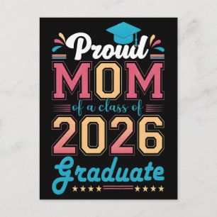 Proud mom of a class of 2026 graduate. Graduation Holiday Postcard