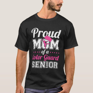 Proud Mom Of A Colour Guard Senior 2024 T-Shirt
