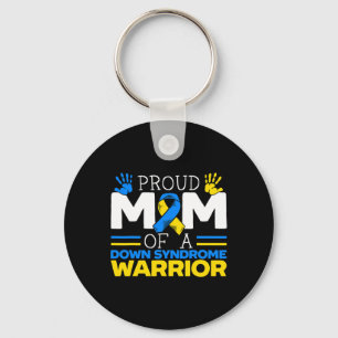 Proud Mom Of A Down Syndrome Warrior Extra Chromos Keychain