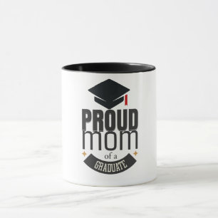 Proud Mom of a Graduate Custom Mug   Graduation Gi