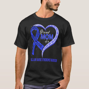 Proud Mom Of A Guillain Barre Syndrome Warrior Rib T-Shirt