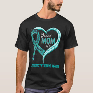 Proud Mom Of A Heterotaxy Syndrome Warrior Ribbon  T-Shirt