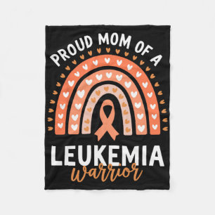 Proud Mom Of A Leukaemia Warrior Fleece Blanket