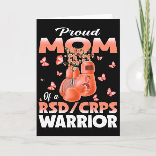 Proud Mom Of A Rsd Crps Warrior Awareness Boxing G Card