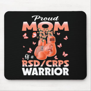 Proud Mom Of A Rsd Crps Warrior Awareness Boxing G Mouse Pad