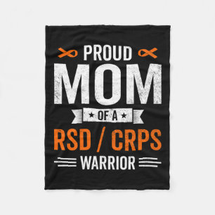Proud Mom Of A Rsd Crps Warrior Survivor Awareness Fleece Blanket