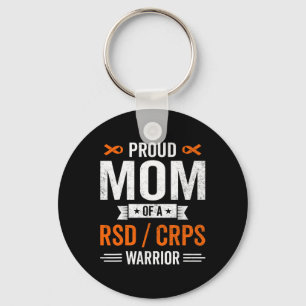 Proud Mom Of A Rsd Crps Warrior Survivor Awareness Keychain