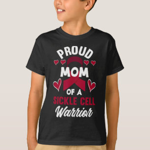 Proud Mom Of A Sickle Cell Warrior Sickle Cell Awa T-Shirt