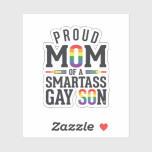 Proud Mom of a Smartass Gay Son Vintage Shirt Desi