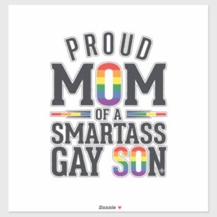 Proud Mom of a Smartass Gay Son Vintage Shirt Desi