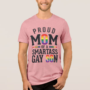 Proud Mom of a Smartass Gay Son Vintage Shirt Desi