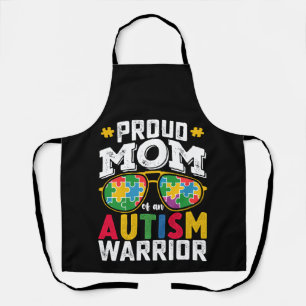 Proud Mom Of An Autism Warrior Family Apron