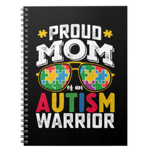 Proud Mom Of An Autism Warrior Family Notebook