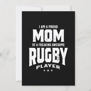 Proud Mom Of An Awesome Rugby Player Invitation