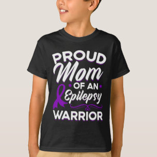 Proud Mom Of An Epilepsy Warrior Epilepsy Awarenes T-Shirt
