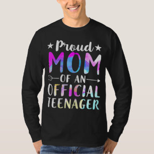 Proud Mom Of An Officialnager 13th Birthday T-Shirt