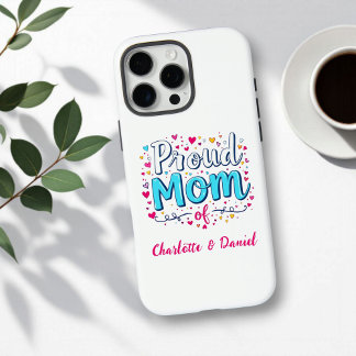 Proud Mom of | Cute Personalized Mother's Day iPhone 16 Pro Max Case