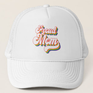 Proud Mom of LGBTQ   Gay Pride Mom   Supportive Trucker Hat