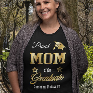 Proud Mom of the Graduate Name Graduation Tri-Blend Shirt