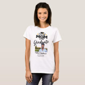 Proud Mom of the graduate photo name T-Shirt (Front Full)
