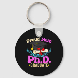 Proud mom of two class of 2026 graduates twins keychain