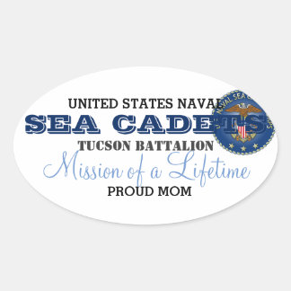 Proud Mom Oval Sticker