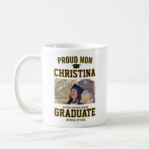 Proud mom parent of student of class of 2025 coffee mug