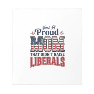 Proud Mom Patriotic Vintage Political Shirt Design Notepad