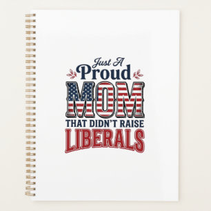 Proud Mom Patriotic Vintage Political Shirt Design Planner