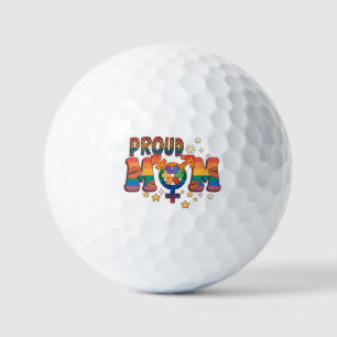 Proud Mom; Rainbow; LGBTQ Support Golf Balls