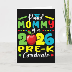 Proud Mommy Of 2026 Pre-k Graduate Mothers Day Gra Card