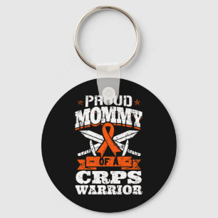 Proud Mommy Of A CRPS Warrior RSD Awareness Ribbon Keychain
