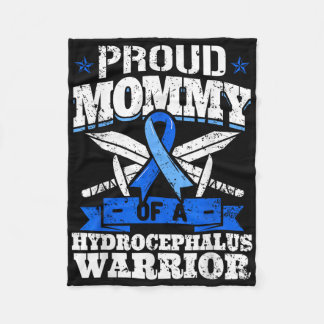 Proud Mommy Of A Hydrocephalus Warrior Awareness R Fleece Blanket